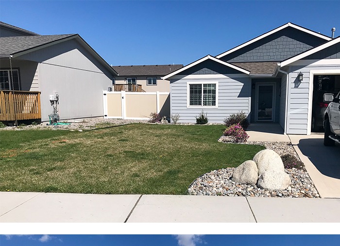 Front Lawn Restoration before